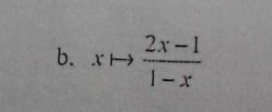 xto  (2x-1)/1-x 