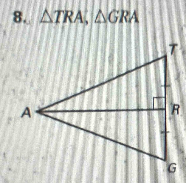 △ TRA,△ GRA