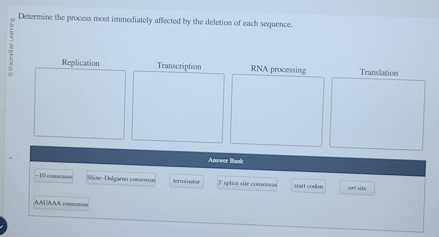 Solved: Determine the process most immediately affected by the deletion ...