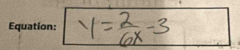 y= 2/6x -3