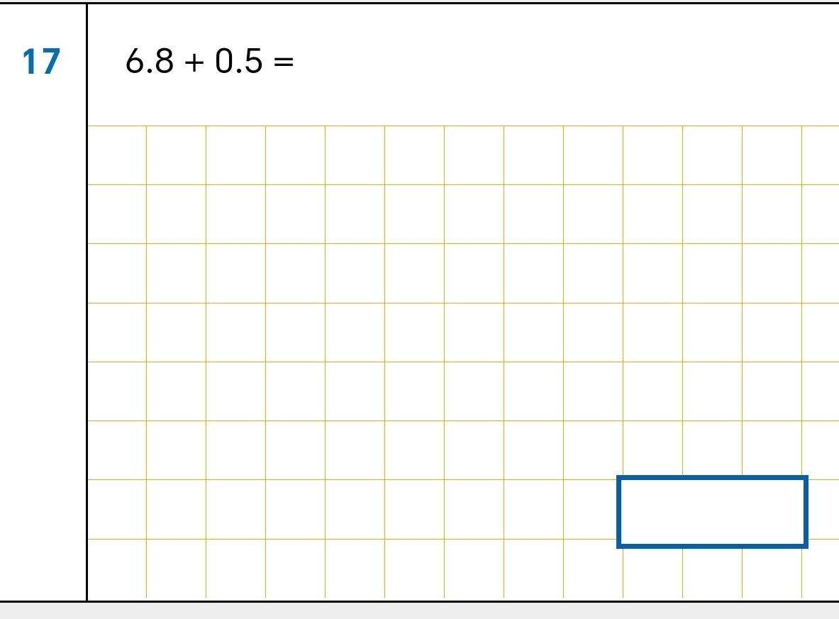 17 6.8+0.5=