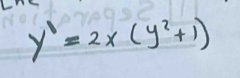 y'=2x(y^2+1)