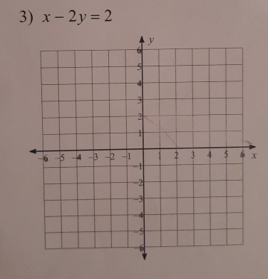 x-2y=2