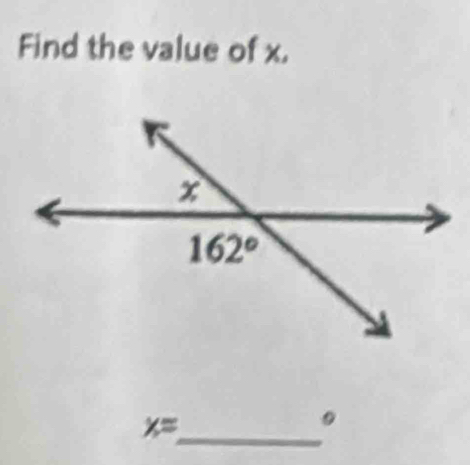 Find the value of x.
_
x=
9