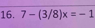 7-(3/8)x=-1