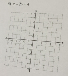 x-2y=4