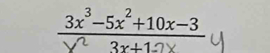 3x³-5x +10x-3