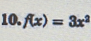 f(x)=3x^2