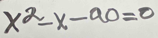 x^2-x-ao=0