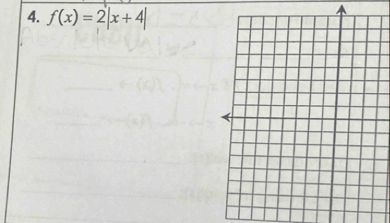 f(x)=2|x+4|