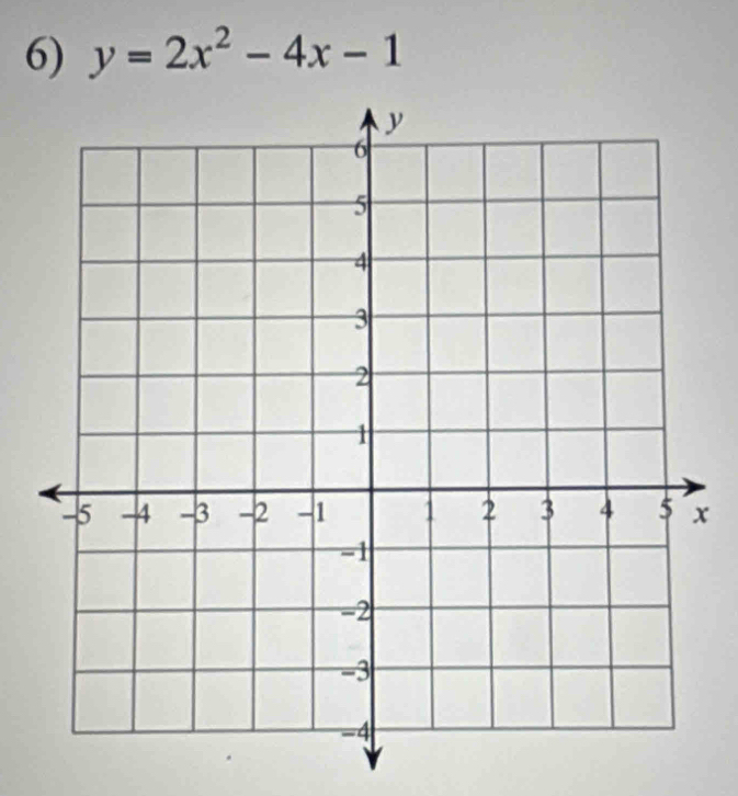 y=2x^2-4x-1
x