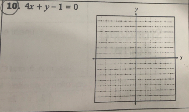 10 4x+y-1=0