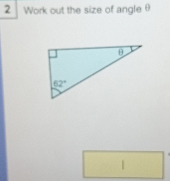 Work out the size of angle θ
|
^circ 