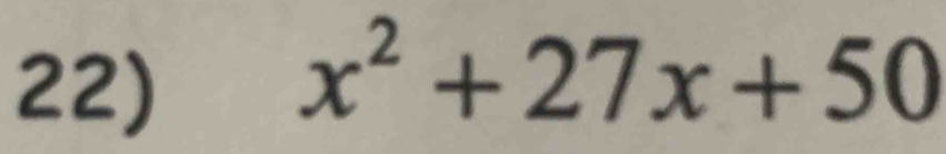 x^2+27x+50