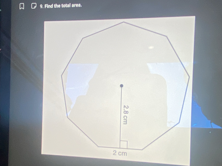 Find the total area.