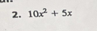 10x^2+5x