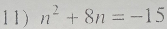 n^2+8n=-15