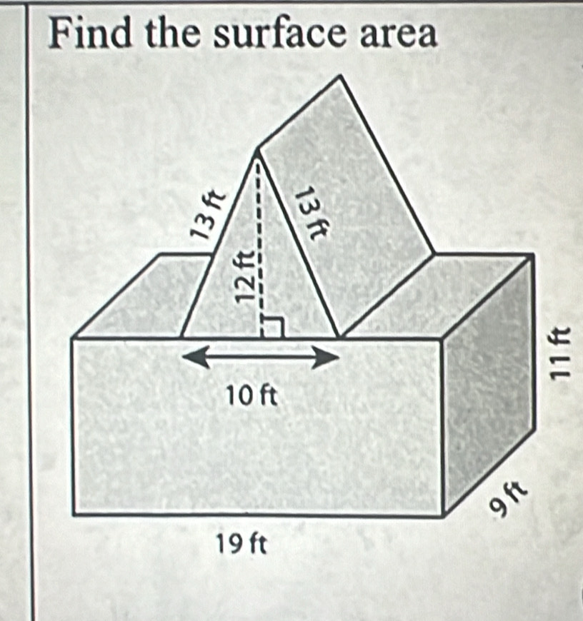 Find the surface area 
=