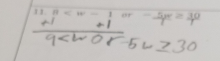 1 1. B or -frac 5yzl≥  30/7 