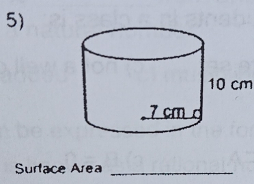 10 cm
Surtace Area_