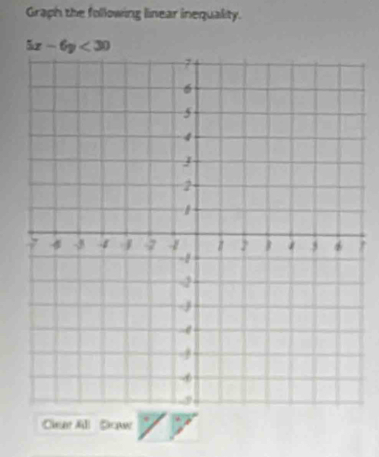 Solved: Graph the following linear inequality. 5x-6y