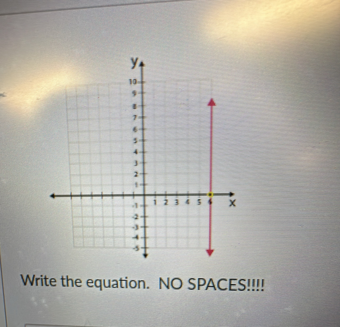 Write the equation. NO SPACES!!!!