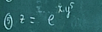 z=e^(xy^5)