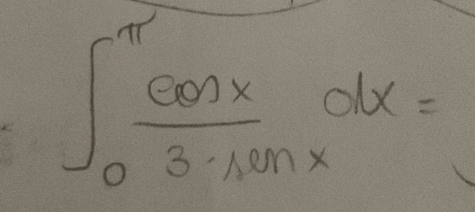 ∈t _0^((π)frac cos x)3-xsin xdx=