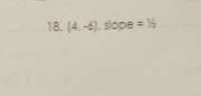 (4,-6) . slope =N_2