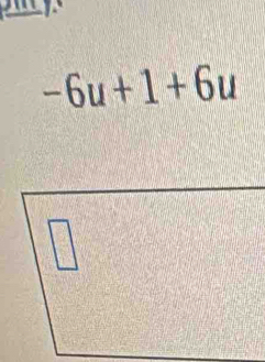 -6u+1+6u