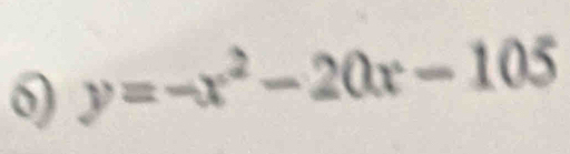 y=-x^2-20x-105