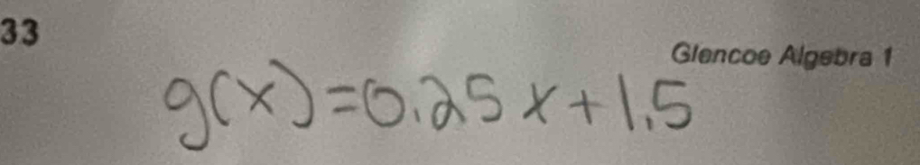 g(x)=0.25x+1.5