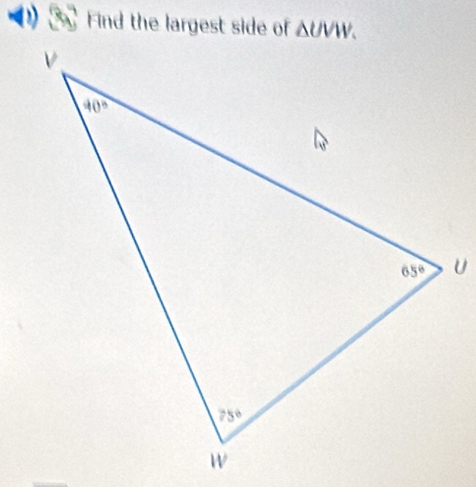 Find the largest side of