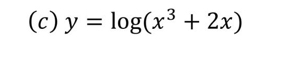 y=log (x^3+2x)