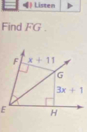 Find FG .