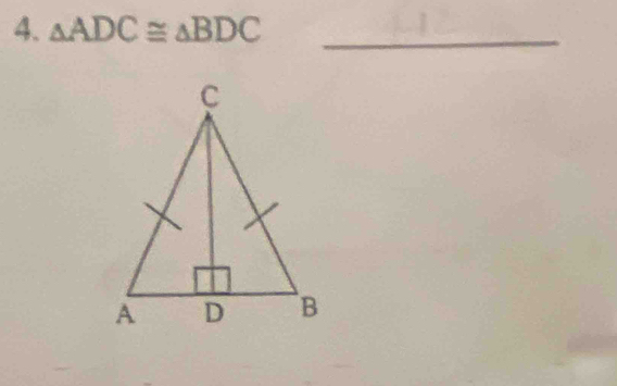 △ ADC≌ △ BDC _