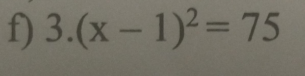 3.(x-1)^2=75