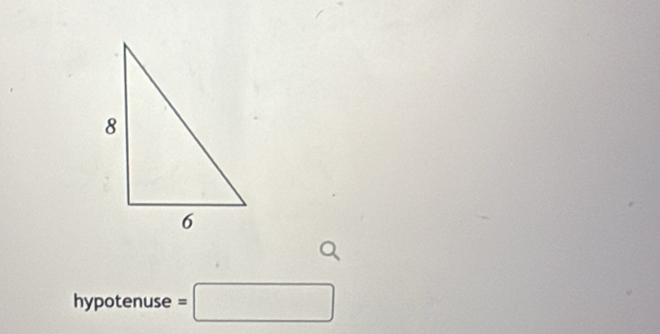 hypotenuse =□