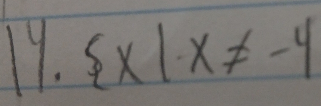  x|x!= -4