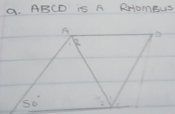 ABCD is A RHomBus