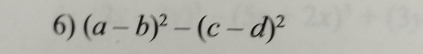 (a-b)^2-(c-d)^2