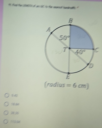 (radius =6cm)
4
ể M