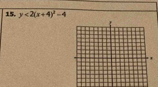 y<2(x+4)^2-4