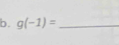 g(-1)= _