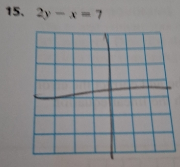 2y-x=7