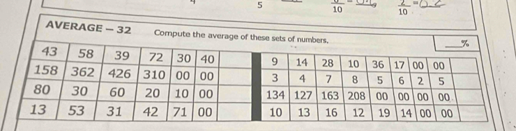 5 frac 10  2/10 =