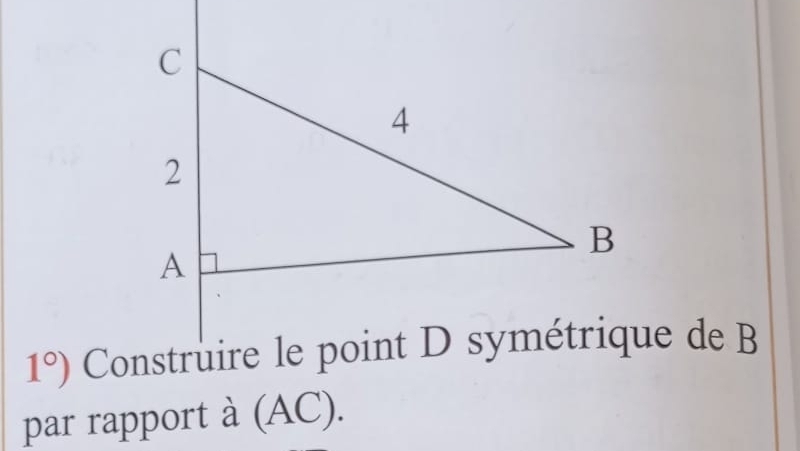 1°)
par rapport à (AC).