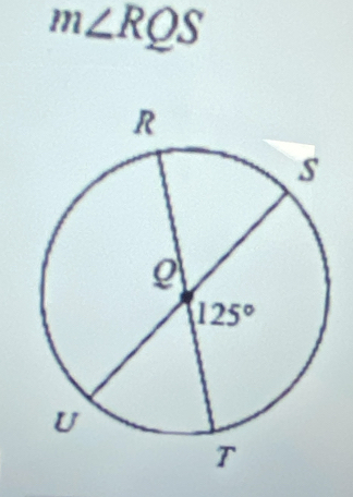m∠ RQS