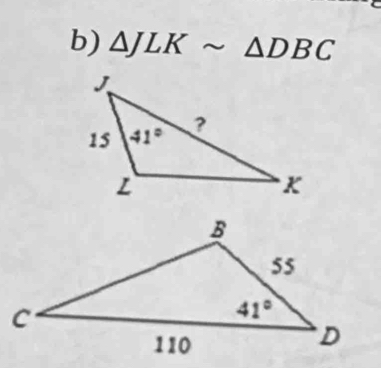 △ JLKsim △ DBC