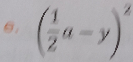 θ, ( 1/2 a-y)^2